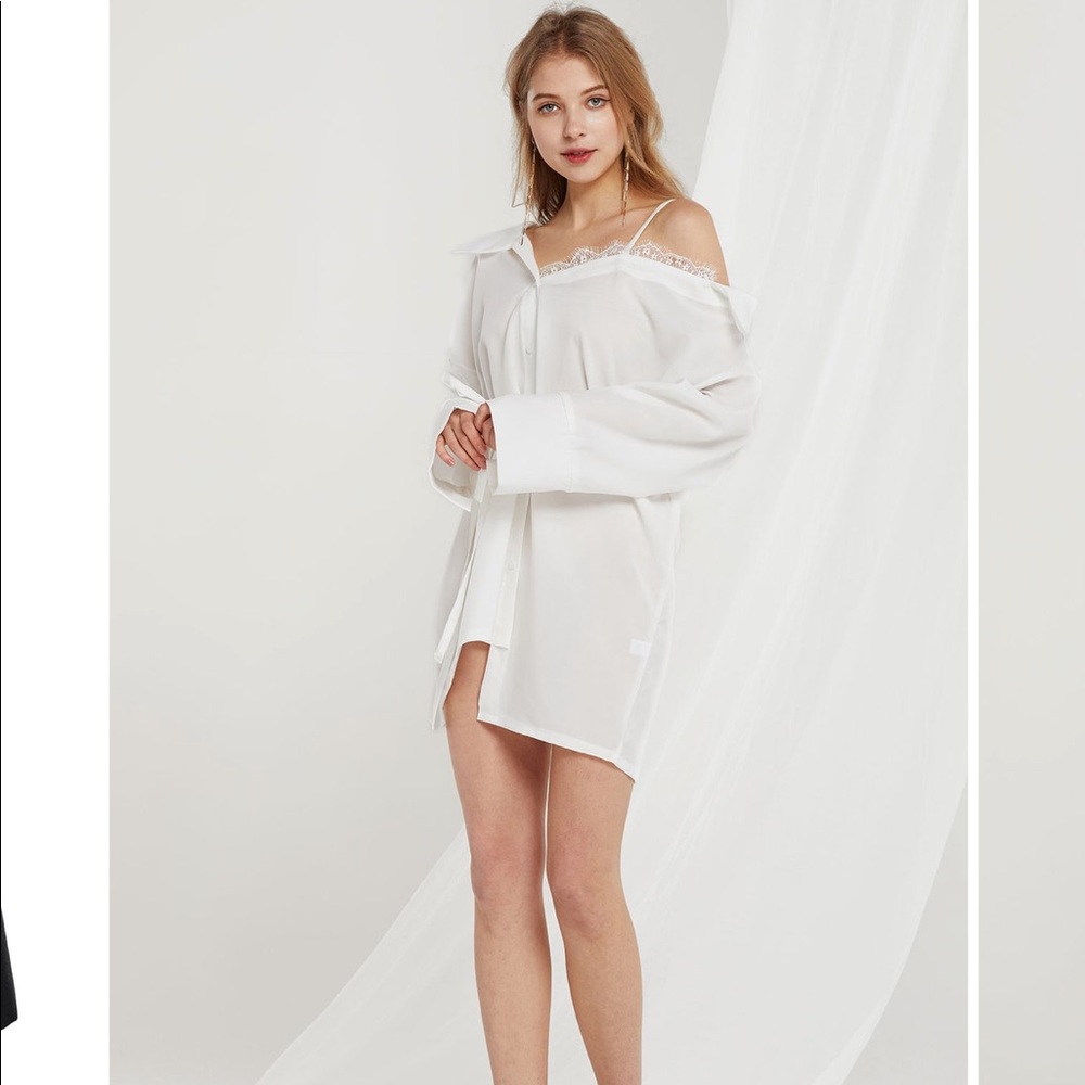 Brand New Storets Asymmetrical Shirt Dress